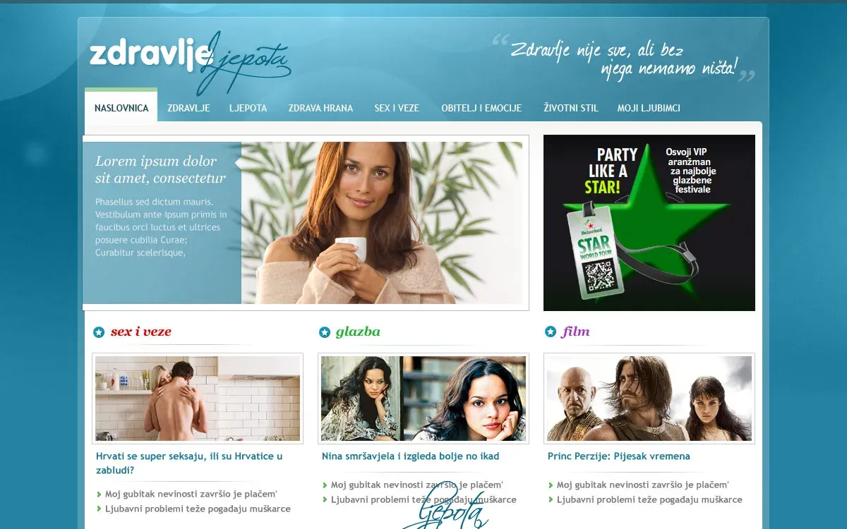 Zdravlje i ljepota – lifestyle portal