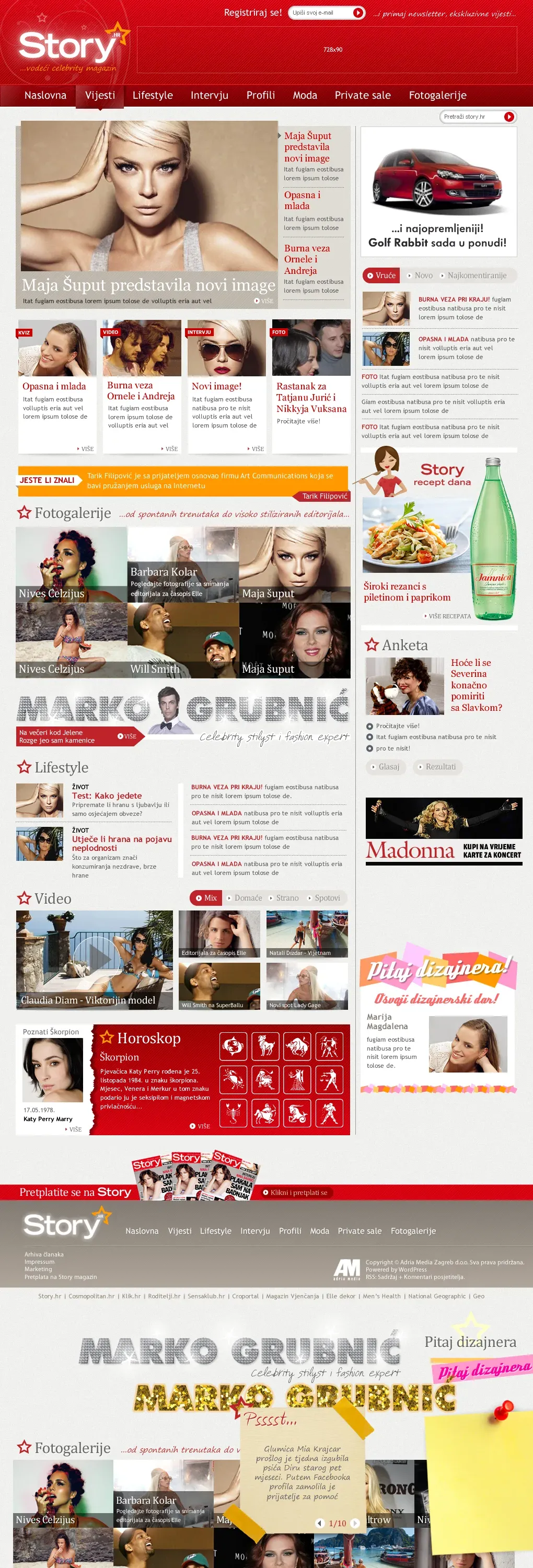 Story.hr – redizajn celebrity portala