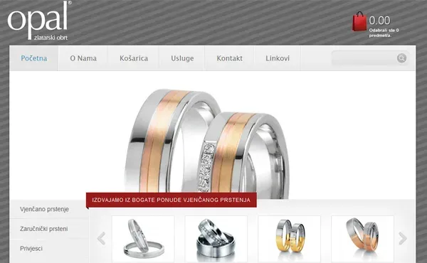 Opal – web i promocija zlatarne
