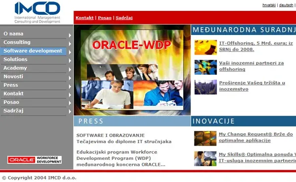 IMCD – web stranica