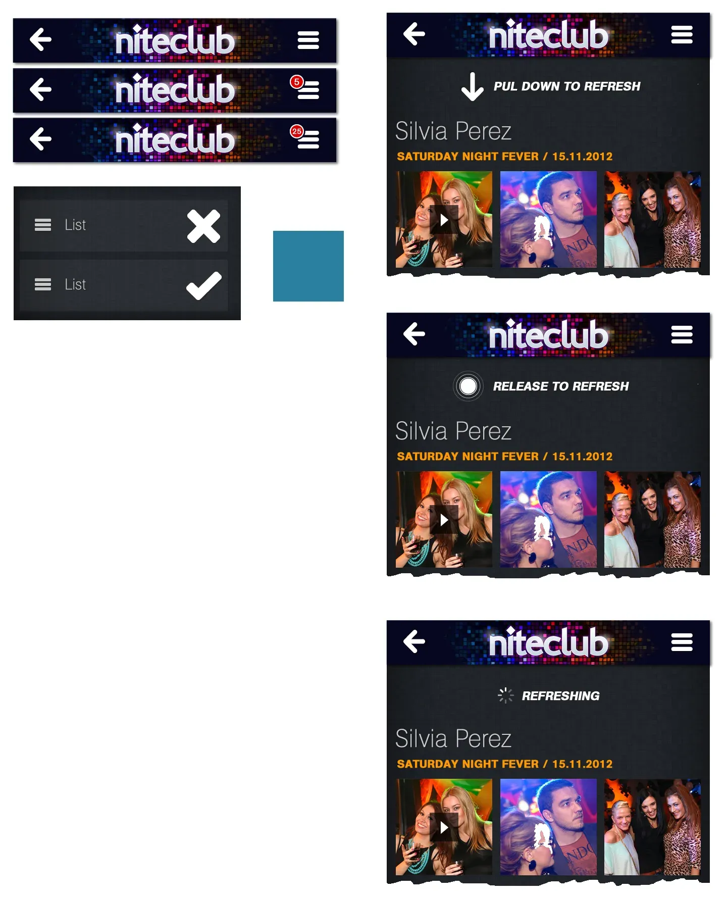 Niteclub – mobilna aplikacija za klubove — prikaz 2